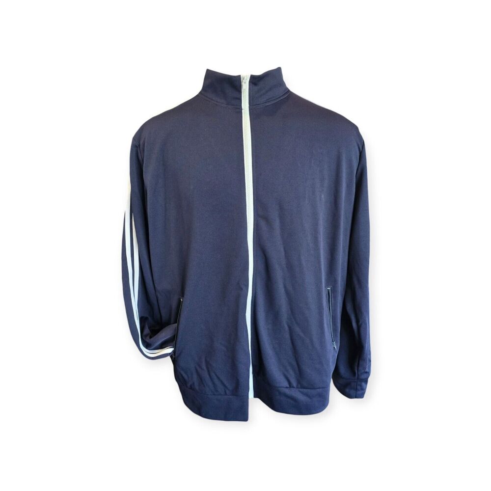 H2H Full Zip Soft Shell Long Sleeve Track Jacket Men's 3XL Blue